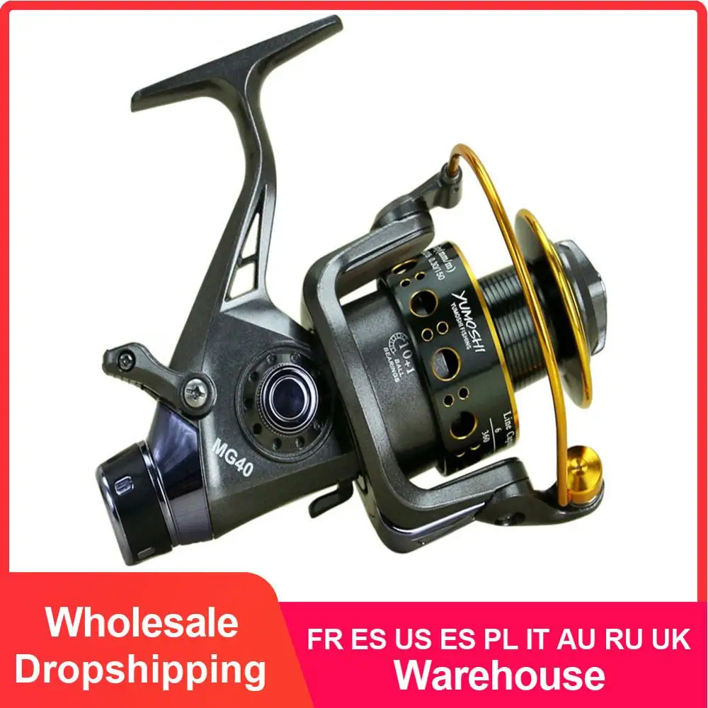 Новинка 2019 рыболовная катушка с двойным тормозом для ловли карпа сильный фидер