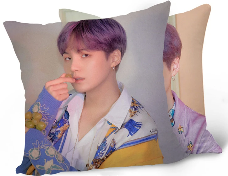 KPOP Подушка Bangtan подушка для мальчиков постельные принадлежности карта душа K-pop Home Bangtan Boys квадратная подушка с одной стороны