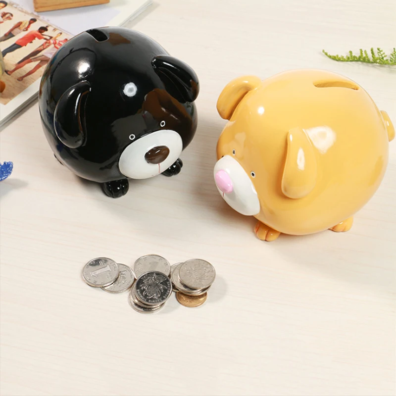 

Super Cute Puppy Dog Piggy Bank Children Piggy Bank Home Decoration Ornaments Cartoon Dog Shaped Birthday Gift Coin Storage Box