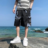 2021 summer new boys quick drying tooling shorts mens versatile wear students youth trend korean style casual 5 point pants