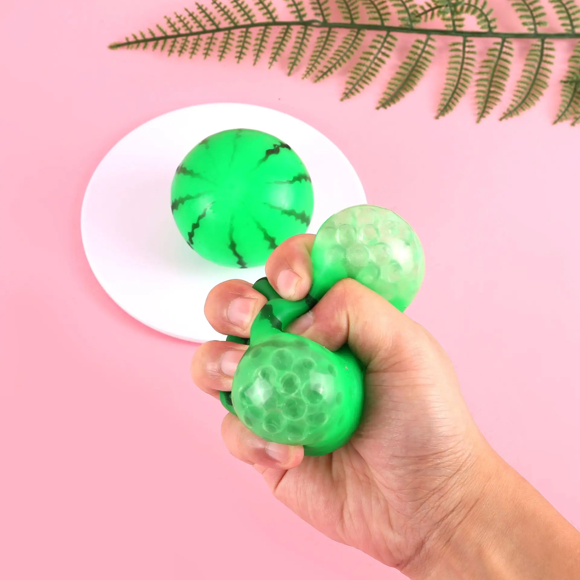 

Realistic Watermelon Squeeze Ball Sensory Fidget Interactive Pinch Toy Soft Decompression Toy for Adults Kids Gift