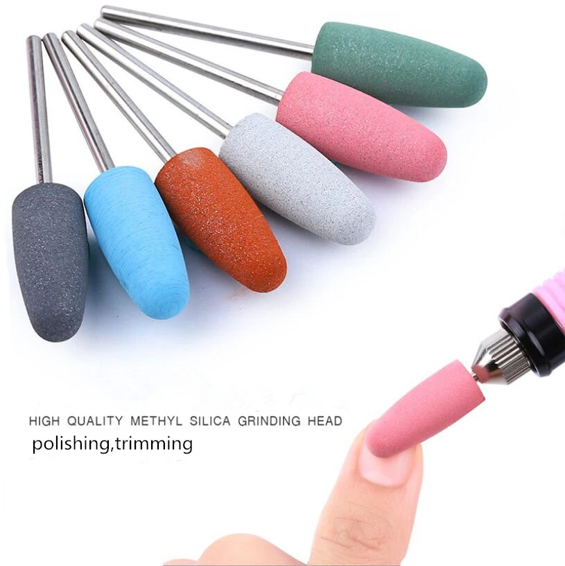 

6pcs/Set Nail Drill Bits Set Grinding Head Electric Drill Machine Milling Accessories Nail Art Tool Polish Tool Multi Type