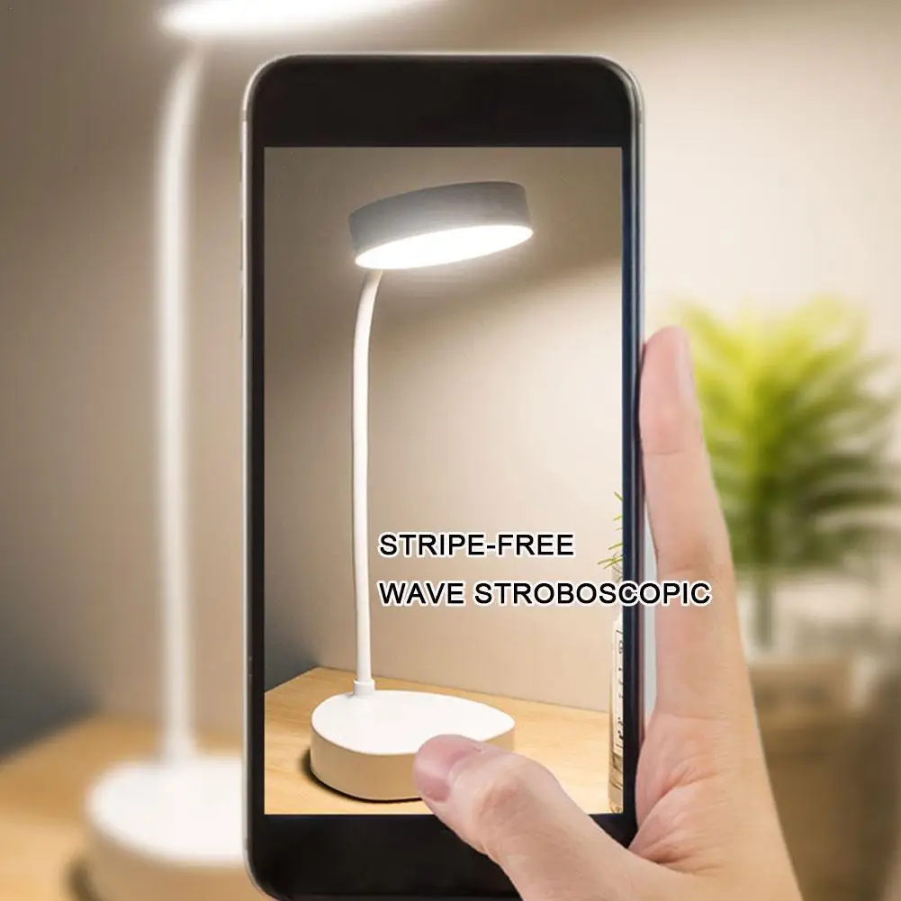 

LED Eye Protection Desk Lamp USB Rechargeable Stepless Dimming Folding Night Light Students Learning Reading Small Table Lamp