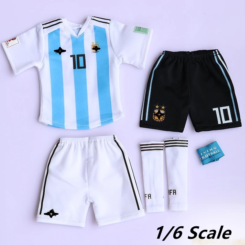1/6 весы Lionel Messi футбольный костюм футбольная одежда звезды набор для 12 дюймов