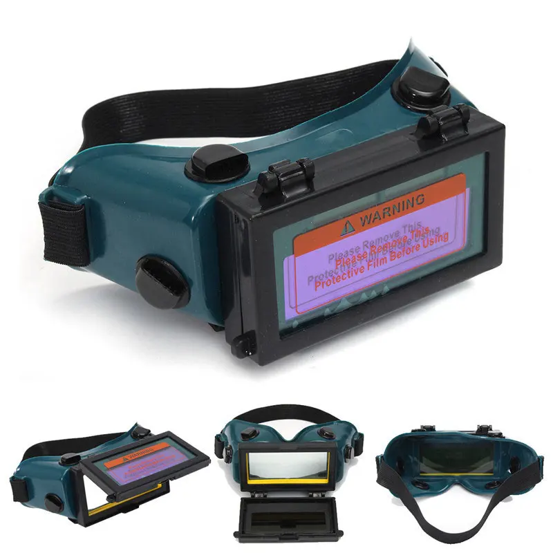 

Automatic Darkening Electric Welding Goggles Cutting Polishing Welding Glasses with Flip Caps Welder Repair Tool