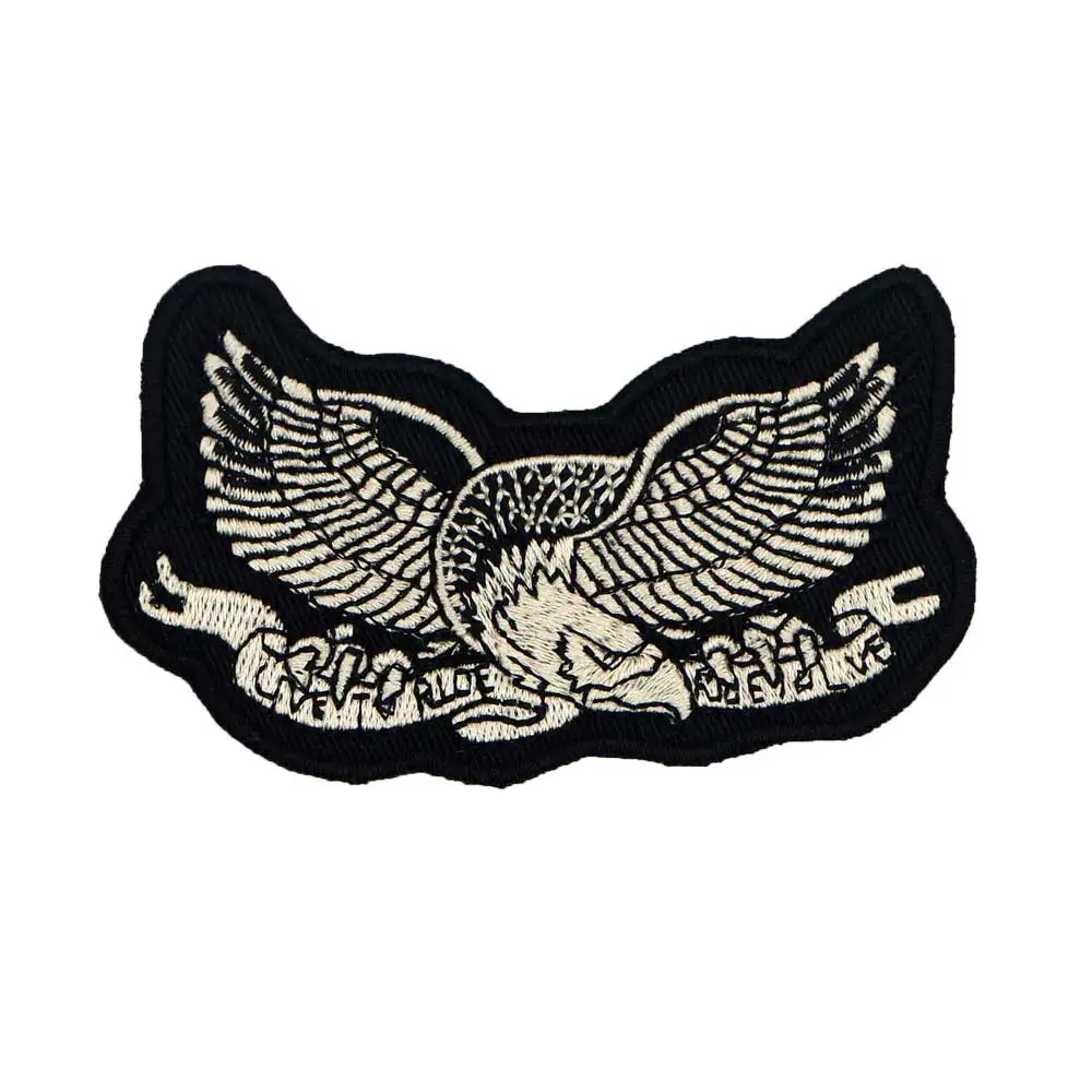 LIVE ездить нашивка с изображением орла вышитая аппликация этикетка для шитья панк