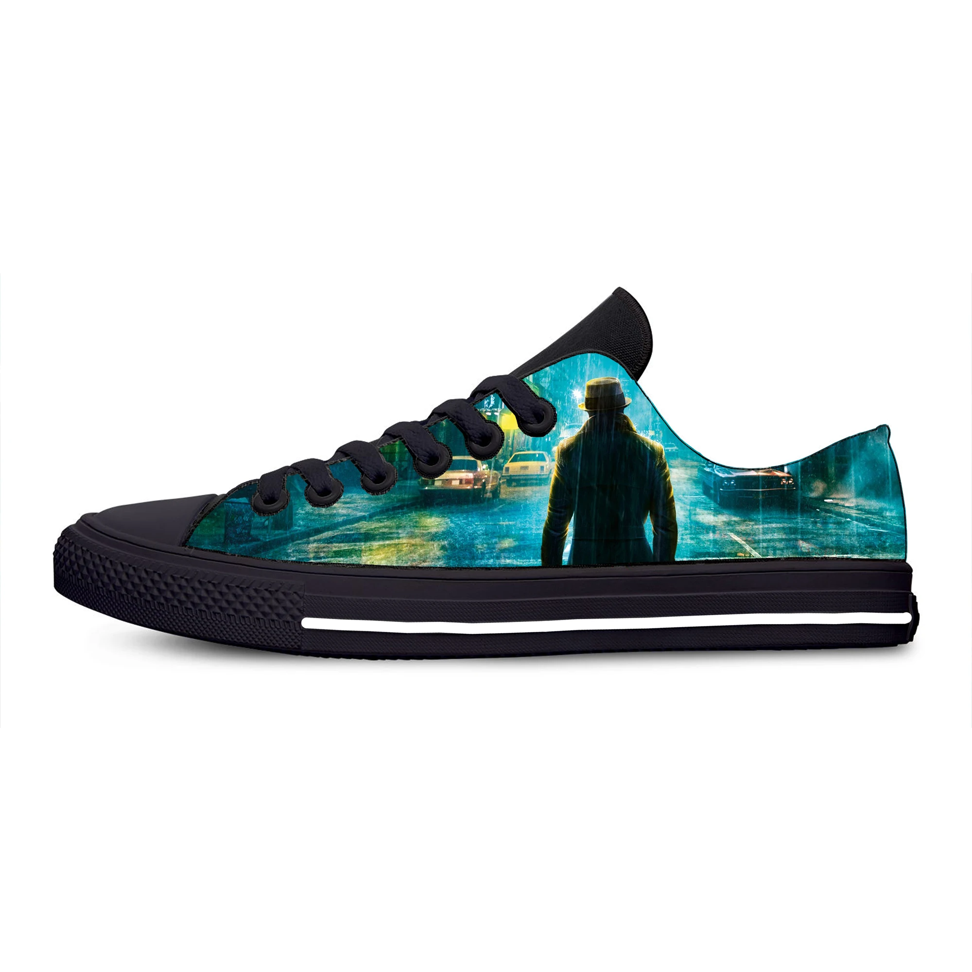 Watchmen Superhero Movie Hot Cool Fashion Casual Canvas Shoes Lace Up Breathable Lightweight Sneakers 3D Print For Men Women |