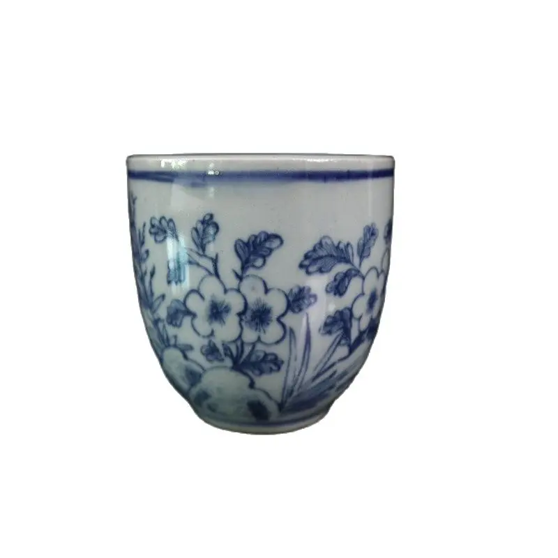 

Chinese Old Porcelain Blue And White Flower Pattern Cup