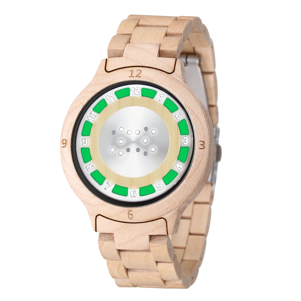 часы женские wooden watch LED electronic watch Watch outdoor touch screen luminous student watch quartz watch relogio feminino