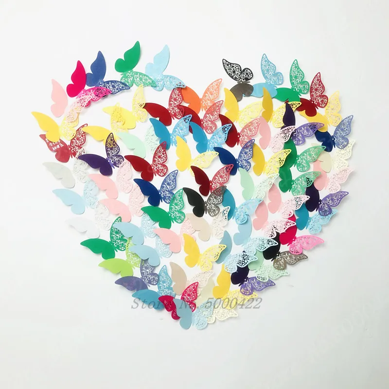 

60 шт. микс креативных бабочек пожеланий наклеить карту, ins наклеить пожелания карты, сообщение карты, школьные вечеринки события diy украшени...