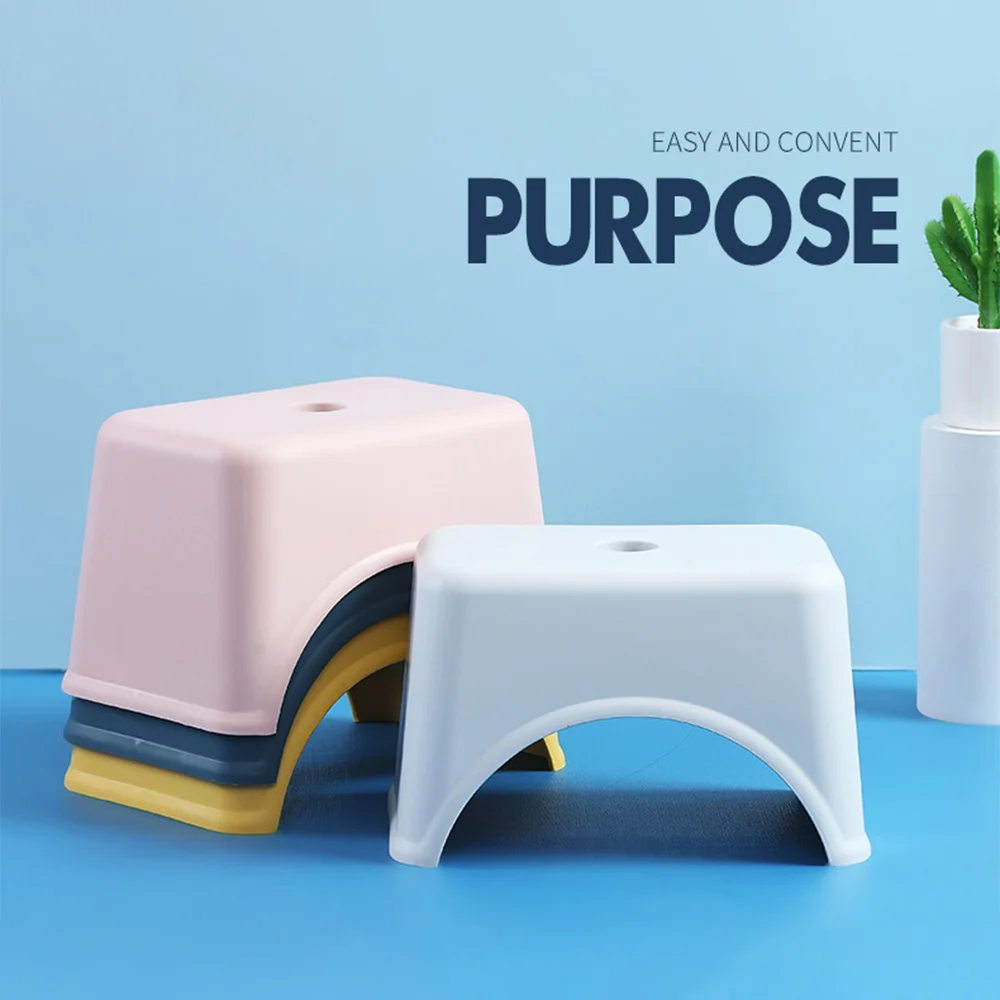 

Thicken Plastic Square Stool Children'S Low Stool Living Room Small Bench Home Adult Change Shoes Stool For KIds Household Goods