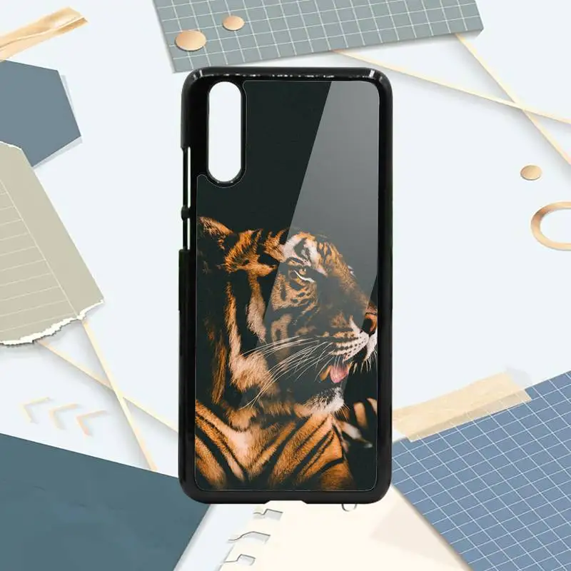 

King of the forest horror animal tiger Phone Case PC For Samsung galaxy S note 8 9 20 10 e lite2019 plus pro ultra