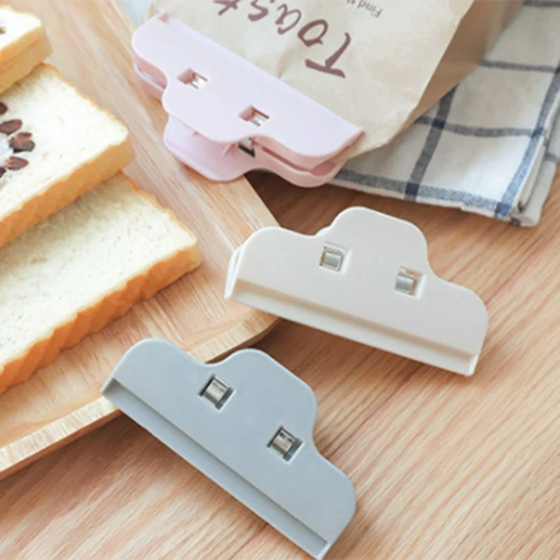 

Portable Plastic Seal Clips Kitchen Snack Sealing Clamp Moistureproof Fresh Keeping Sealer Food Storage Bag Clip Kitchen Tools