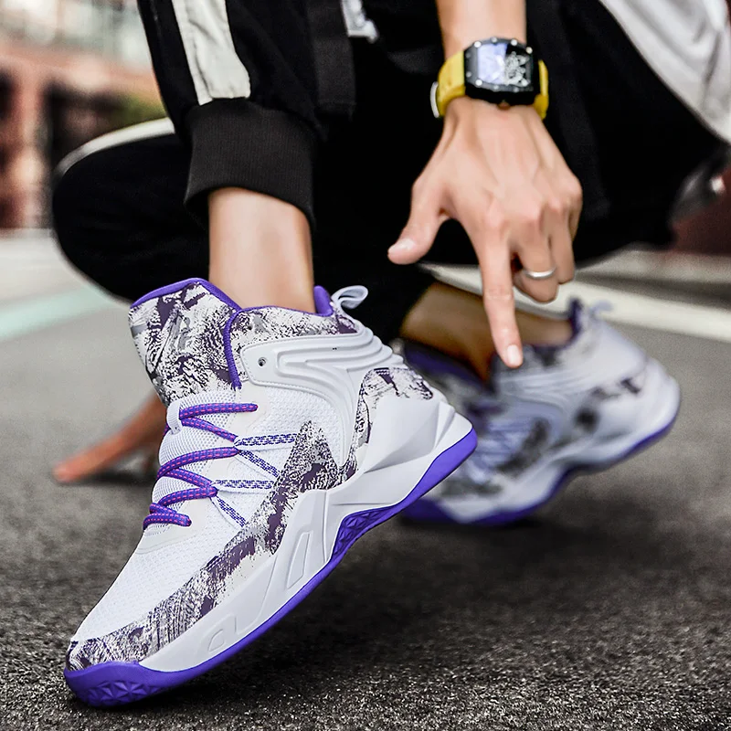 Баскетбольные кроссовки для мужчин и женщин дышащие амортизирующие
