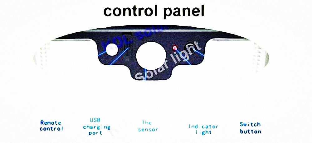 

55 LED 900lm Solar Light remote control radar smart 3 side lighting Motion Sensor Lamps cam street wall lamp yard camp g