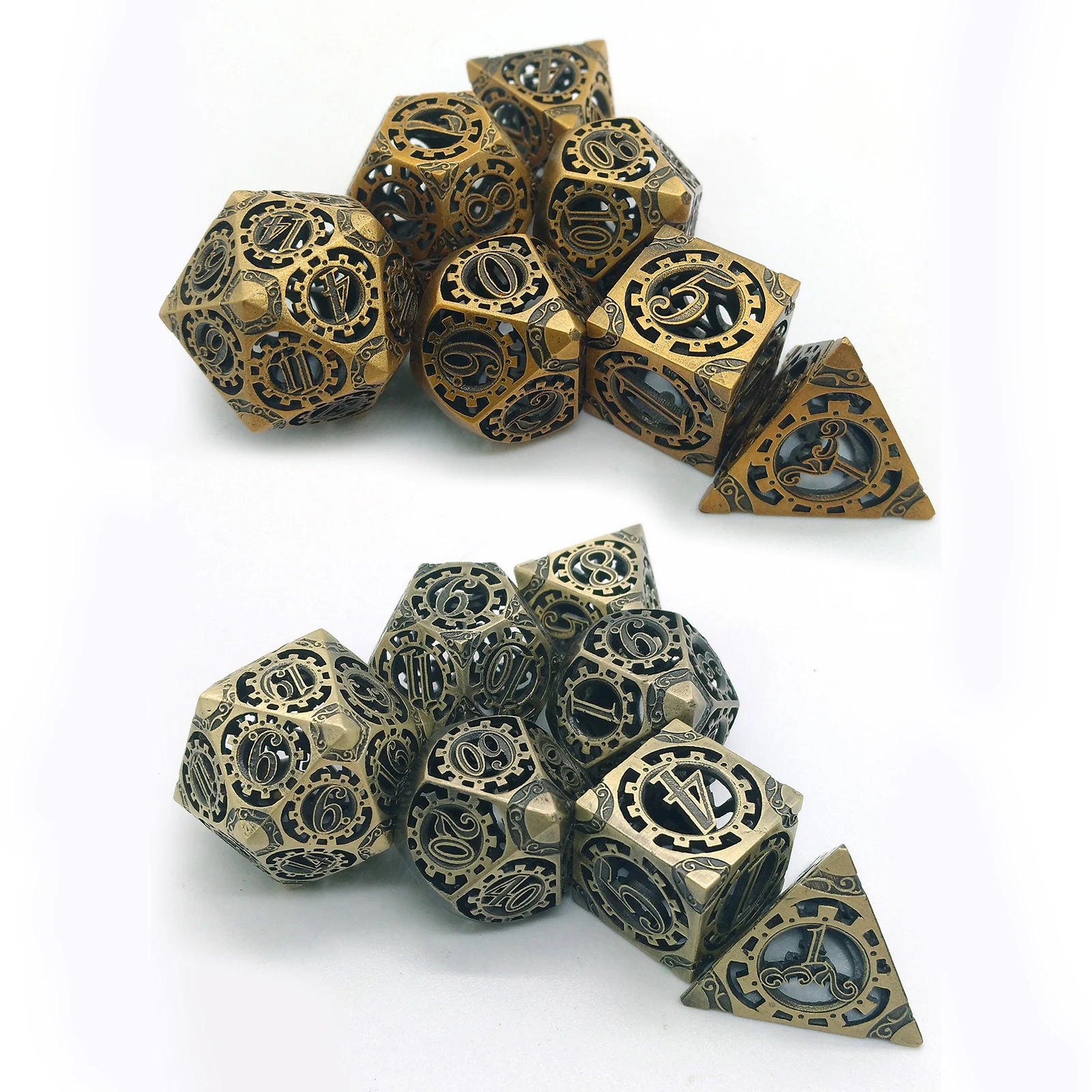 

Пустотелые металлические D4-D20 игральные кости, ролевые игры для DND RPG, математические Обучающие Настольные игры