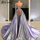 Элегантные вечерние платья 2021 сексуальные платья для выпускного с бусинами для женщин турецкий Couture девочек Праздничное платье Robes De коктейльное