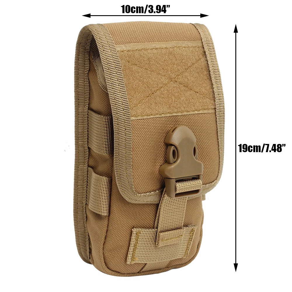 Чехол для телефона Molle, двойной слой, тактический, для улицы, кошелек, поясная сумка, аксессуар, сумка для повседневного использования, ремень, военный, охотничий, Molle, поясная сумка