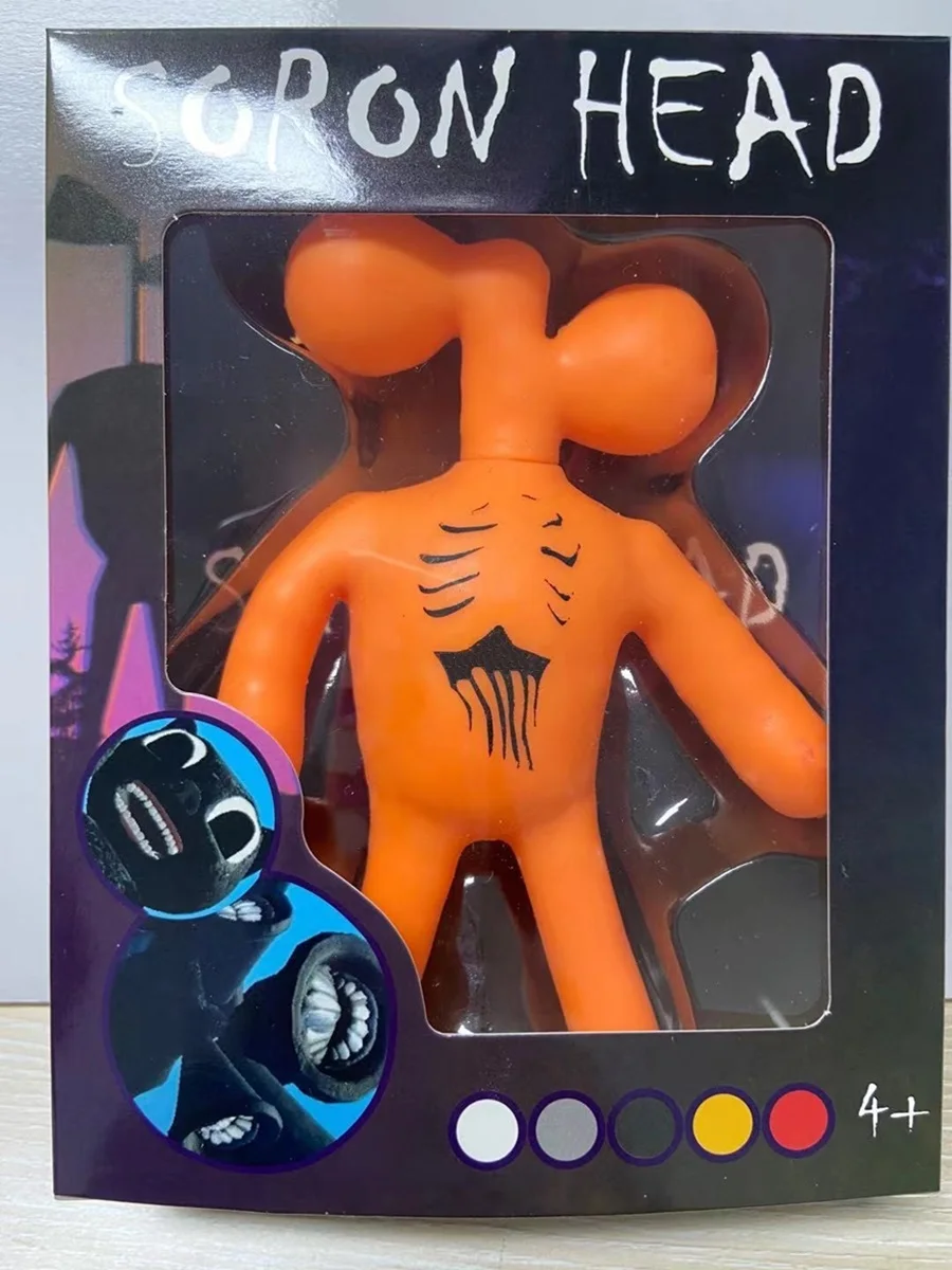 Игрушка-сирена для снятия стресса Goo Jit мультяшная кошка голова-Зверюшка