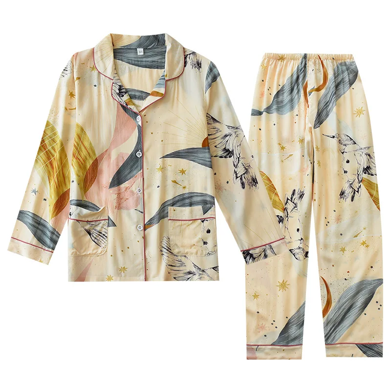 Новинка Хлопковая пижама для отдыха женщин комплект из 2 предметов женская