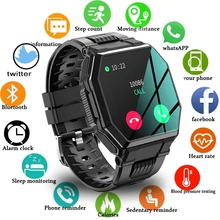 New Full Touch Screen Smart Watch Sports Bluetooth Call Watch Blood Pressure Monitor Message Reminder Business Smartwatch Men