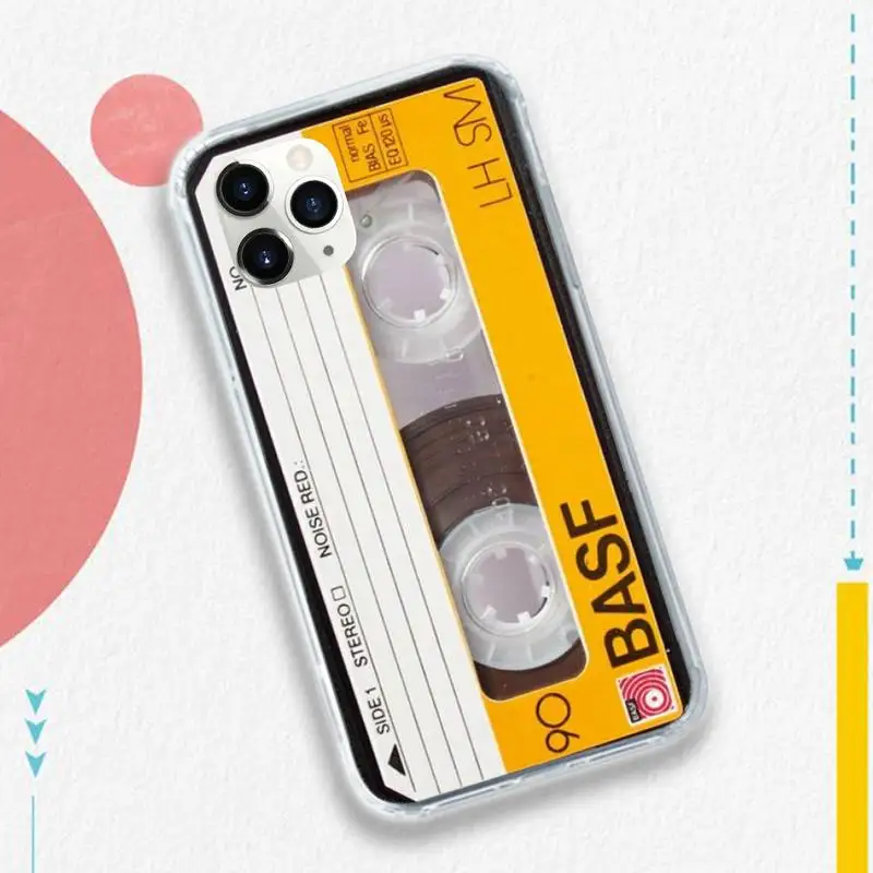 

Magnetic tape retro Old objects Phone Case for iPhone 11 12 pro XS MAX 8 7 6 6S Plus X 5S SE 2020 XR