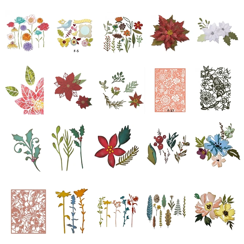 

2021 Flower New Metal Cutting Dies Scrapbooking Paper Making Peony Petal Bloom Album Embossing Frame Card Crafts No Stamps