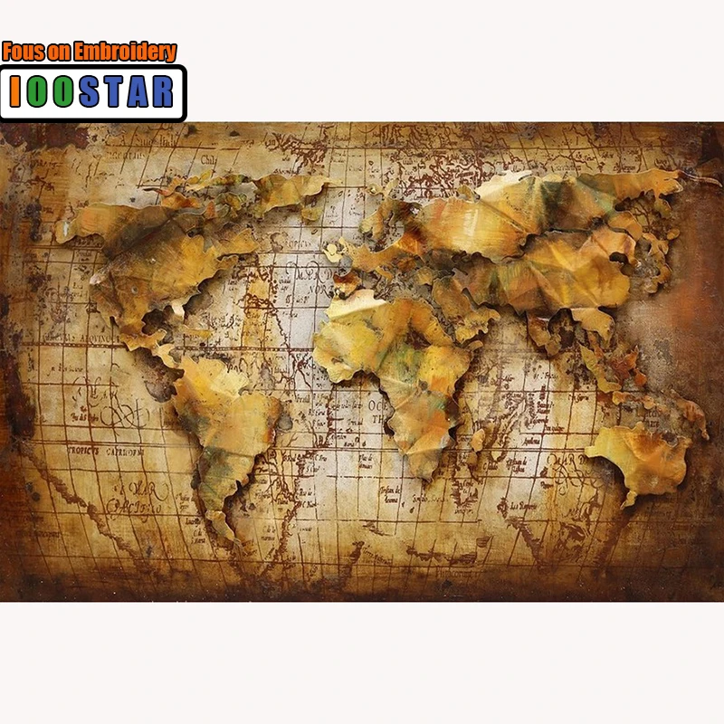 

5D DIY Алмазная картина рукоделие вышивка крестиком "Карта мира" полный квадрат/круглая Алмазная вышивка распродажа картин украшение дома