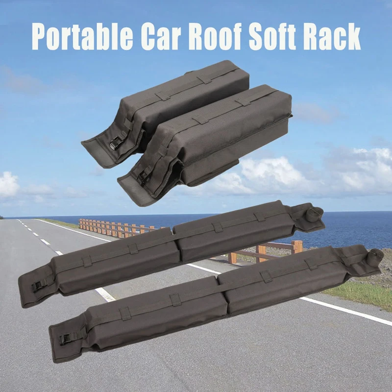Universal Foldable Car Roof Racks Top Luggage Carrier Rack Carry Load Baggage 600D Oxford Surf Long Pads | Автомобили и мотоциклы