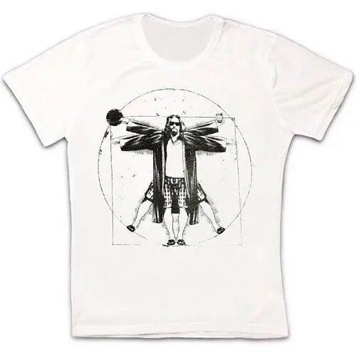 

The Big Lebowski Vitruvian The Dude Retro Vintage Hipster Unisex T Shirt