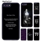 Телефонный чехол Once Upon A Time с вдохновляющими цитатами для iPhone 5 6S 7 8 plus 11 12 13 Pro X XR XS Max Samsung Galaxy S8 S9 S10