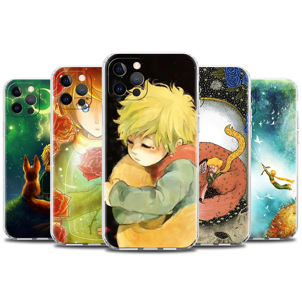 

The Little Prince And Fox Soft Case For Apple iPhone 12 11 Pro 7 XR X XS Max 8 6 6s Plus 5 5S SE 2020 Transparent Phone Cover 13