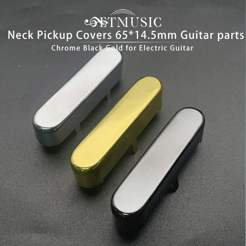 5/20Pcs Brass Electric Guitar Neck Pickup Covers/Lid/Shell/Top 65*14.5mm Guitar parts Chrome Black Gold for Choose