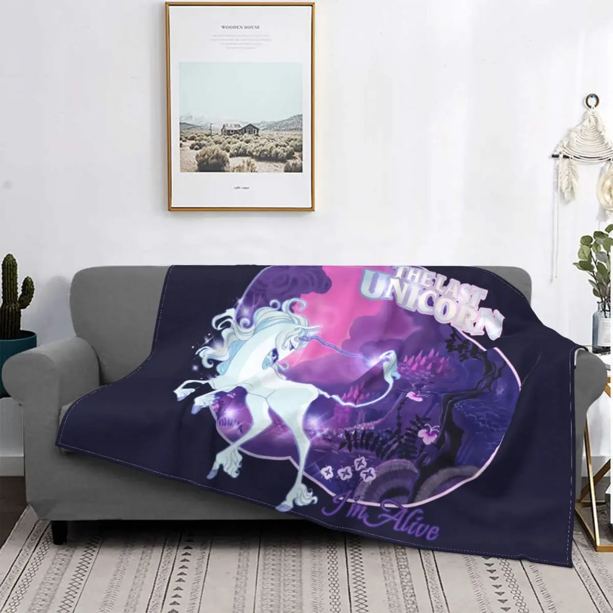 

Теплое зимнее одеяло I'm Alive, плюшевое мягкое Фланелевое покрывало в виде единорога, радуги, покрывало для кровати, бархатное покрывало
