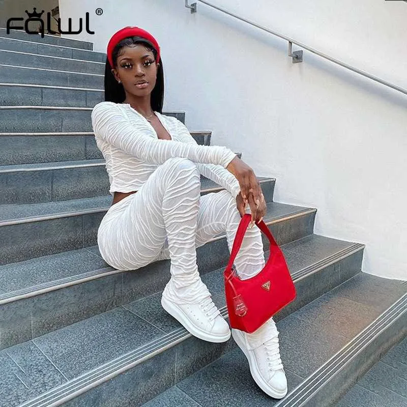 

Sexy Tie Dye Two Piece Set Jumpsuit Bandage Crop Top+Stacked Leggings Side Split Fall Women Fashion Clothes Club Outfits 2020