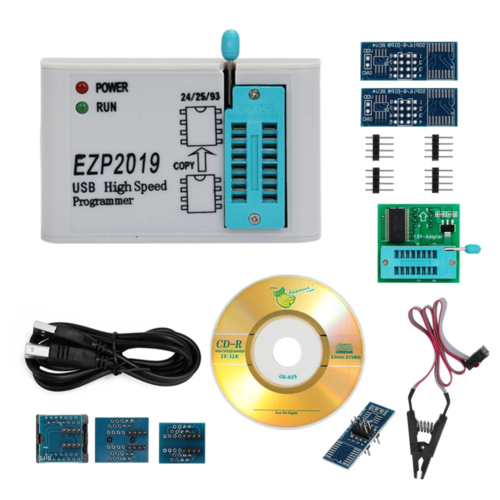 DIY EZP2019 Высокоскоростной USB программатор SPI лучше чем EZP2010 EZP2013 поддержка 32M Flash 24 25 93