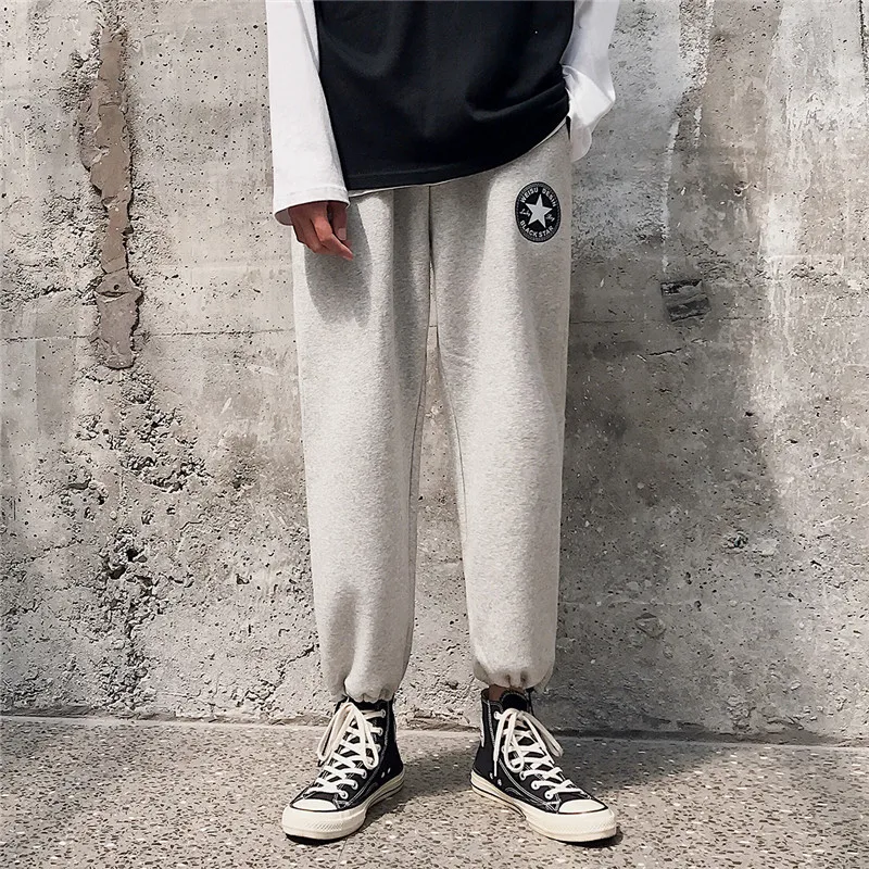 Новинка 2019 мужские Брендовые брюки для бега повседневные штаны спортивные серые