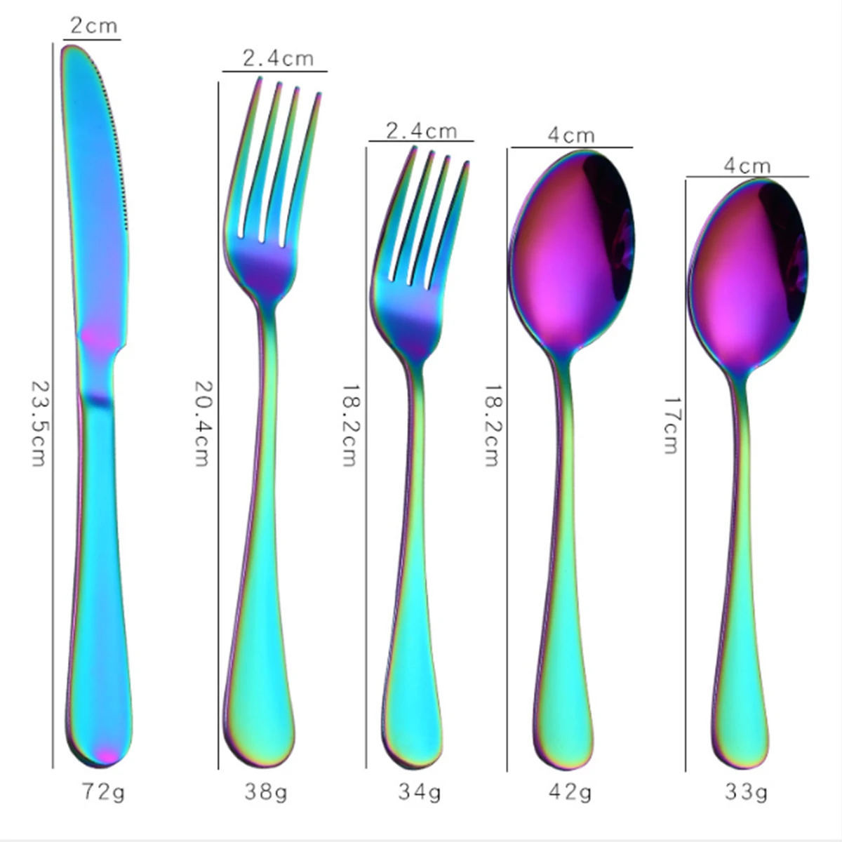 

Faroot 5-Piece Gold Plated-Flatware Silverware Set Stainless Steel Knife Fork Spoon Flatware Cutlery Set for Home Kitchen