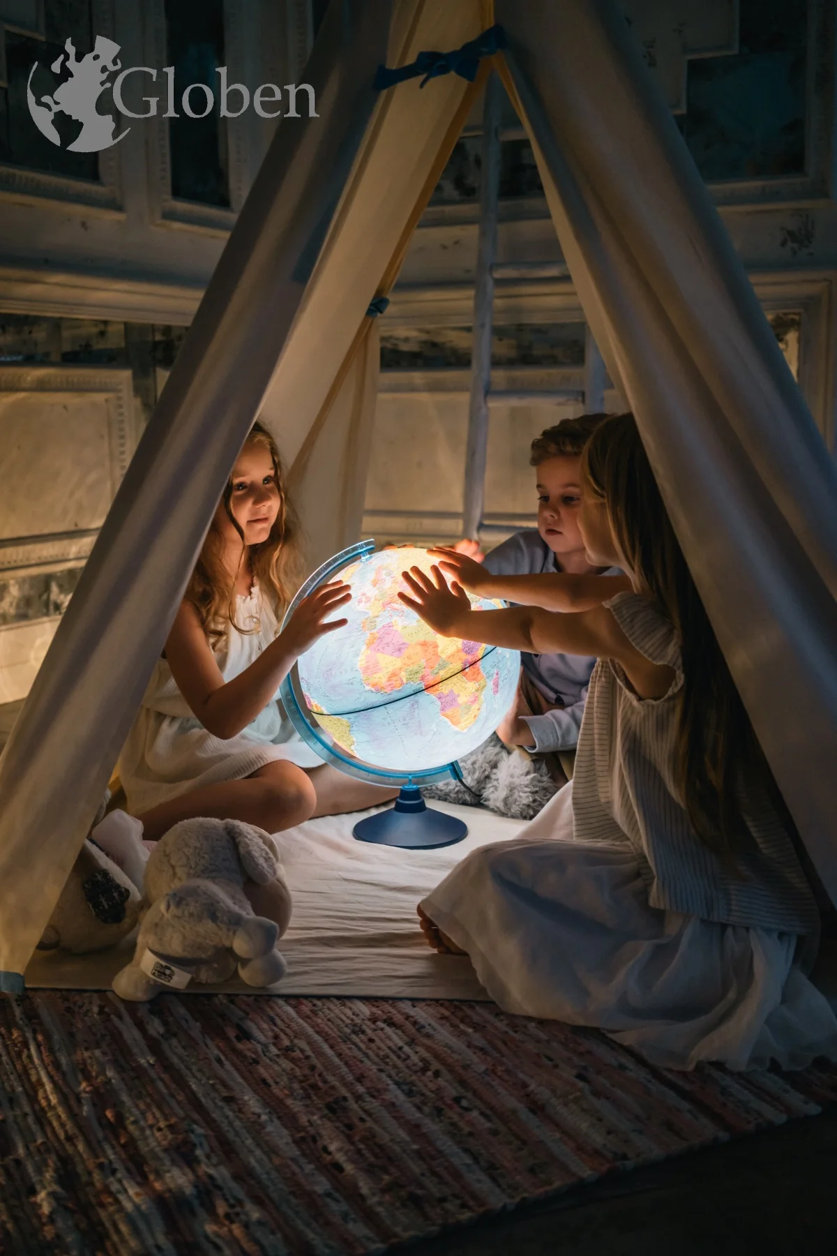 Глобус Земли Classic физико-политический с подсветкой d=32 см | Канцтовары для офиса и