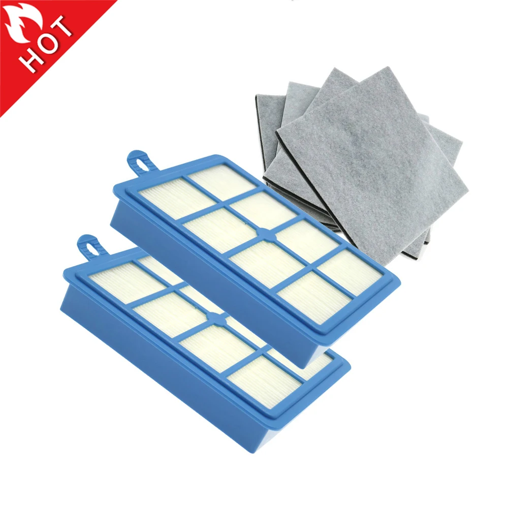 

Washable 2PCS dust Hepa Filter H12 H13+4PCS Motor cotton filter for Philips Electrolux AEG Vacuum Cleaner replacement parts