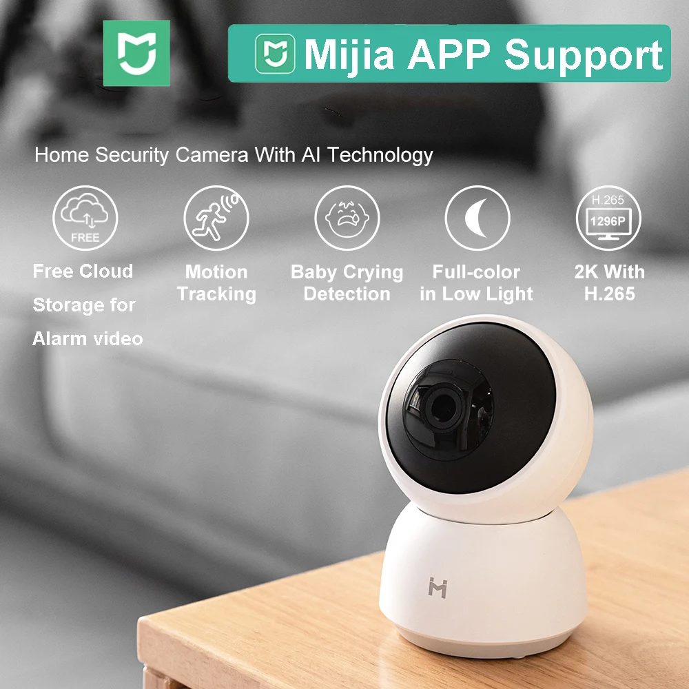 Xiaomi Smart Camera 360 Mi Home Baby Monitor 2K Pro 1296P HD WiFi Video Surveillance Webcam Night Vision Security IP Cam | Электроника