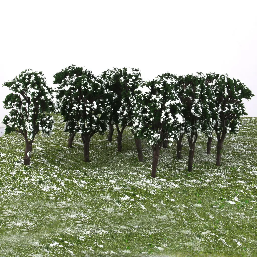 

20pcs Centennial деревья Снежный пейзаж формирование модели ландшафта масштаб 1: 100-150