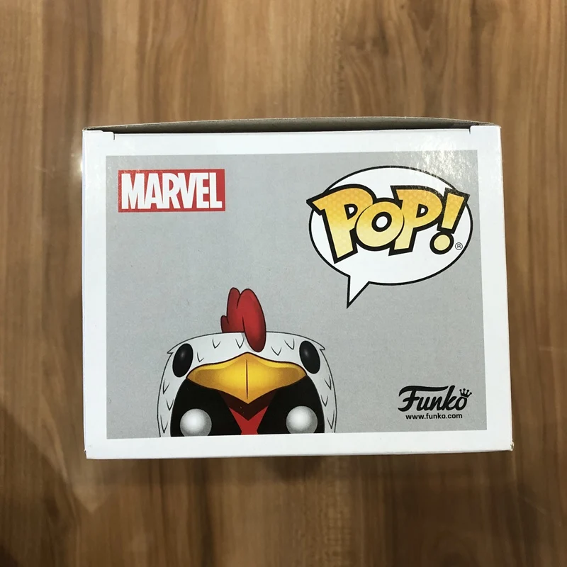 Эксклюзивный FUNKO POP Официальный Marvel: курица Дэдпул#323 Виниловая фигурка Коллекционная модель игрушки с оригинальной коробкой