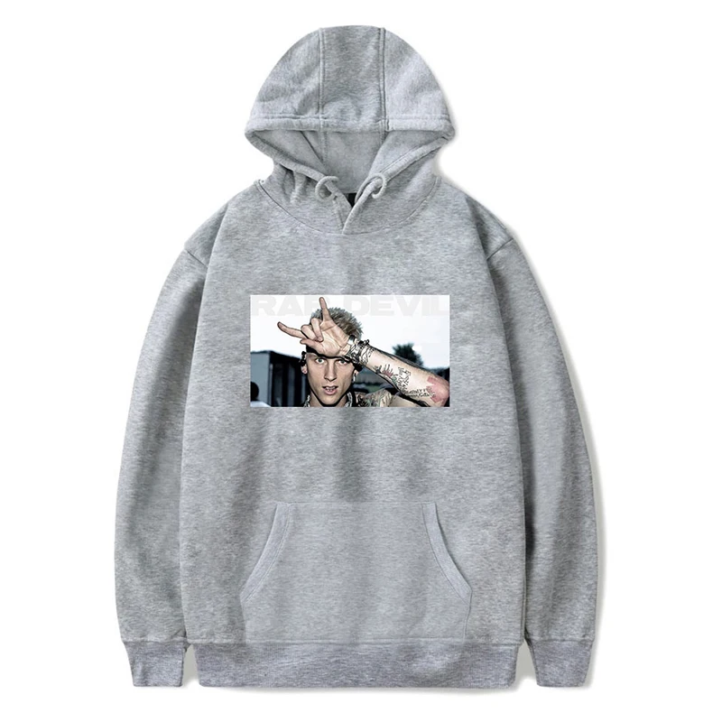 MGK Hoodies Print Machine Gun Kelly Sweatshirts Men/Women Streetwear Hip Hop Oversized Cotton Hoodie Long Sleeve Winter | Мужская одежда