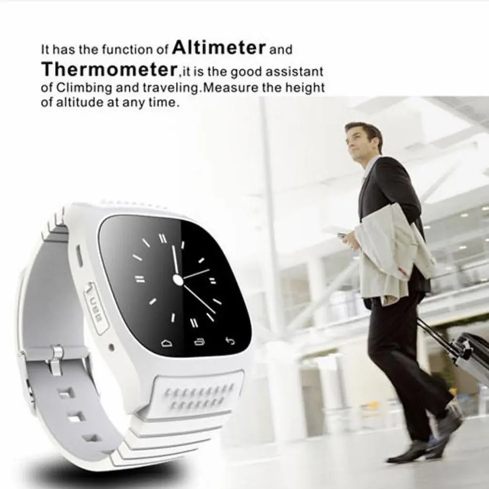 Водонепроницаемый смарт-часы M26 Bluetooth Смарт-часы Ежедневный светодиодный дисплей