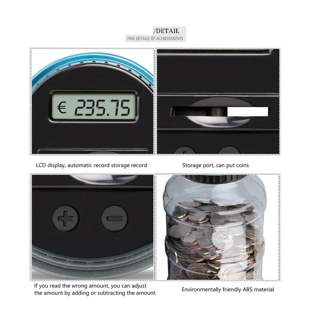 

Digital Coin Bank Savings Jar By Digital Energy Clear Jar With Lcd Display Education Kids Toys Save Juguetes Brinquedos