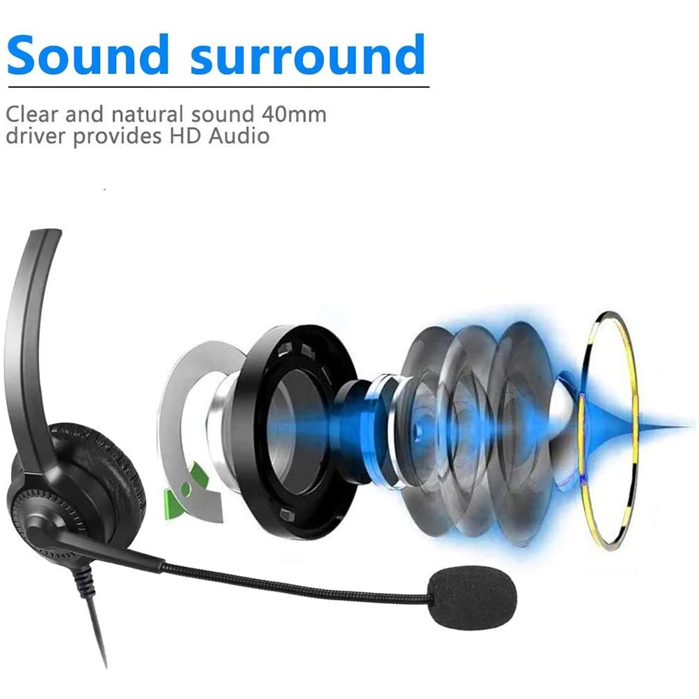 USB игровая гарнитура для ПК 3 5 мм Бизнес гарнитуры с отключение микрофона Шум