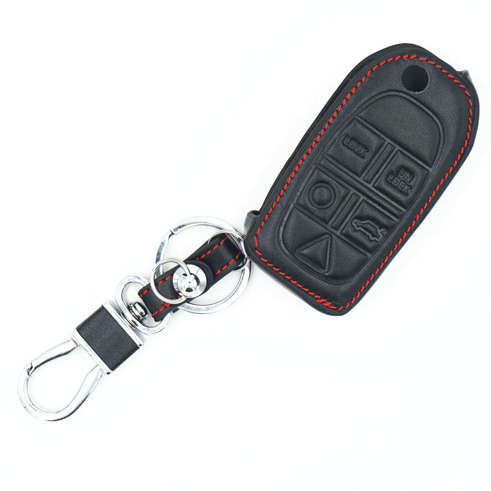 Кожаный флип-чехол для брелока с 5 кнопками оболочка защитный чехол Volvo S80 XC70 XC90 V50