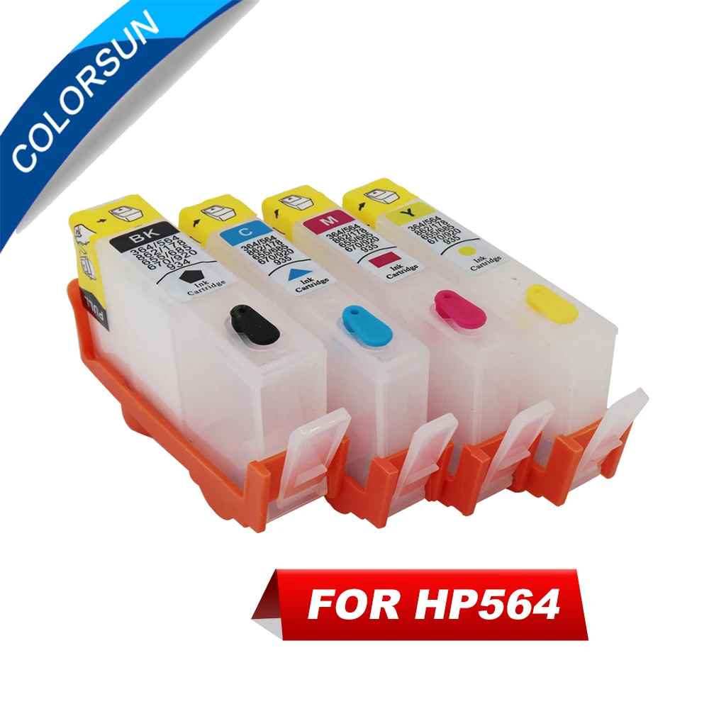 4 шт. картриджи для принтера HP 564 PhotosmartPlus B209a B210a Deskjet 3522 Photosmart 3526 5510 5511 B109a|ink cartridge|ink