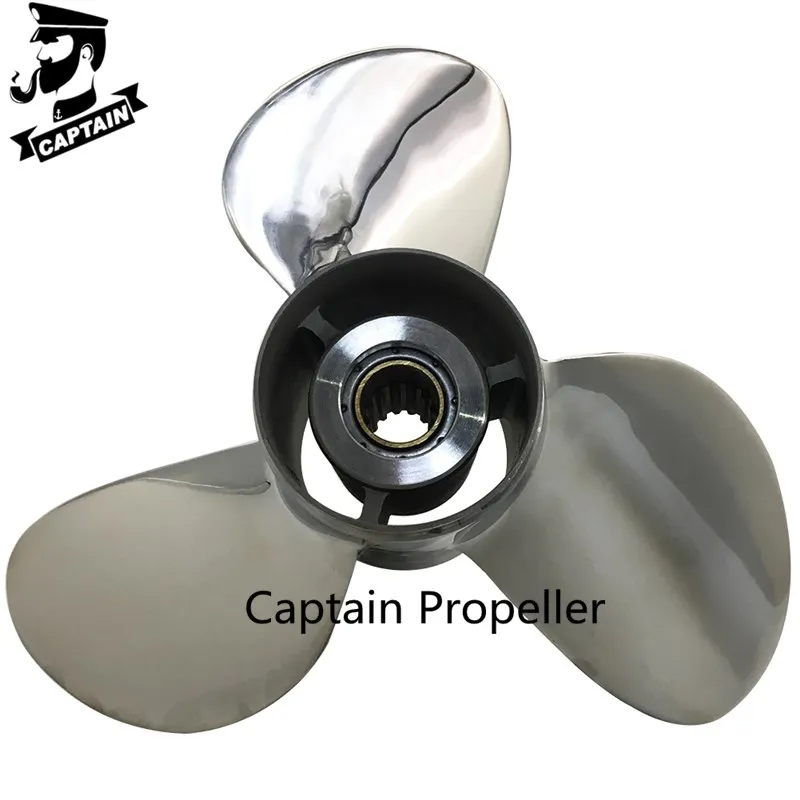 Подвесной Двигатель Captain Propeller 11 1/8X13 подходит для подвесных двигателей Yamaha T25HP 40HP